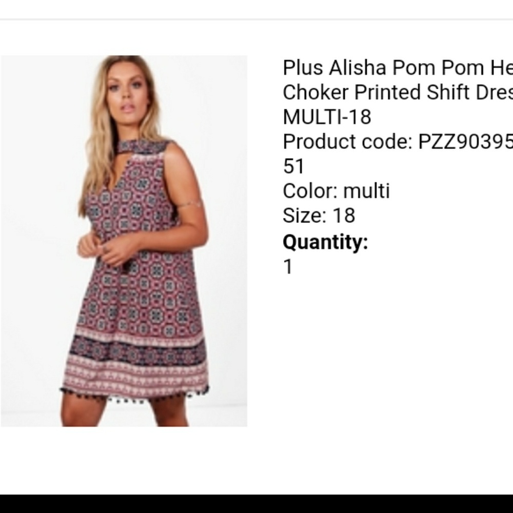 Shift dress